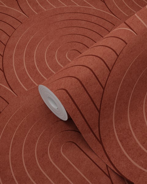 Tapetenrolle mit geometrischem Muster