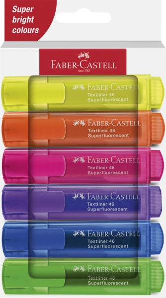 Faber-Castell Textmarker TL 46 SF Superfluorescent 6er Set