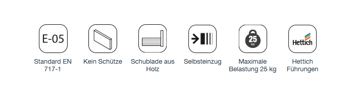 Weißer wandhängender Waschbeckenunterschrank mit zwei Schubladen und einer Tür in einem hellen Badezimmer.