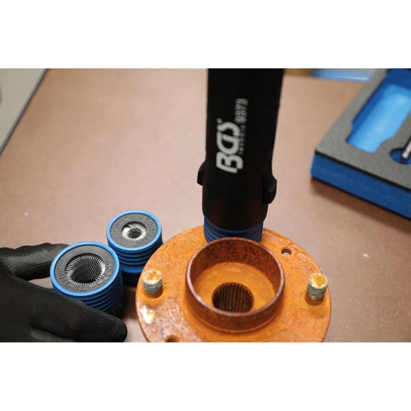 BGS technic 9373 Bremskolbenrücksteller Werkzeugsatz mit Adaptern