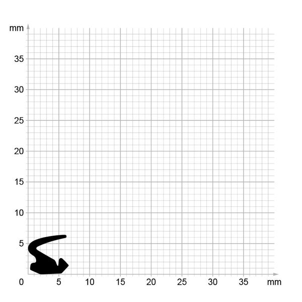 DIWARO. | Lippendichtung LP099 | schwarz | 5 Meter