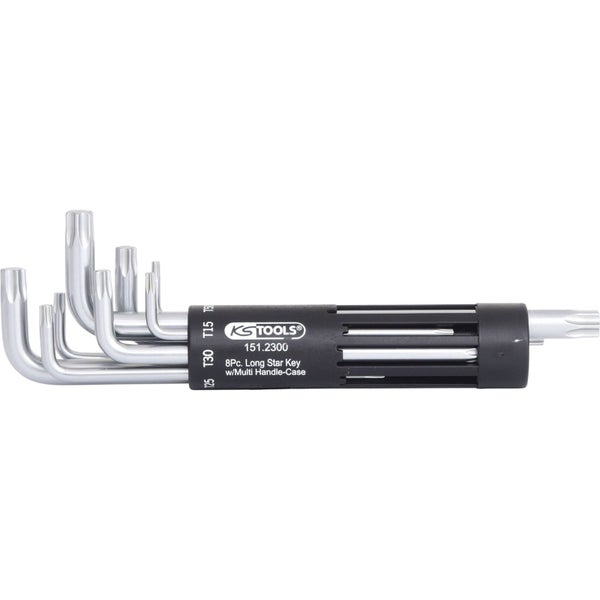 KS TOOLS 3 in 1 Torx-Winkelstiftschlüssel-Satz lang 8tlg. - 151.2300