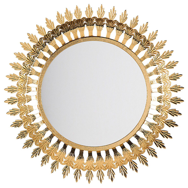 Wandspiegel VOREY 60 cm 60 cm Metall Gold