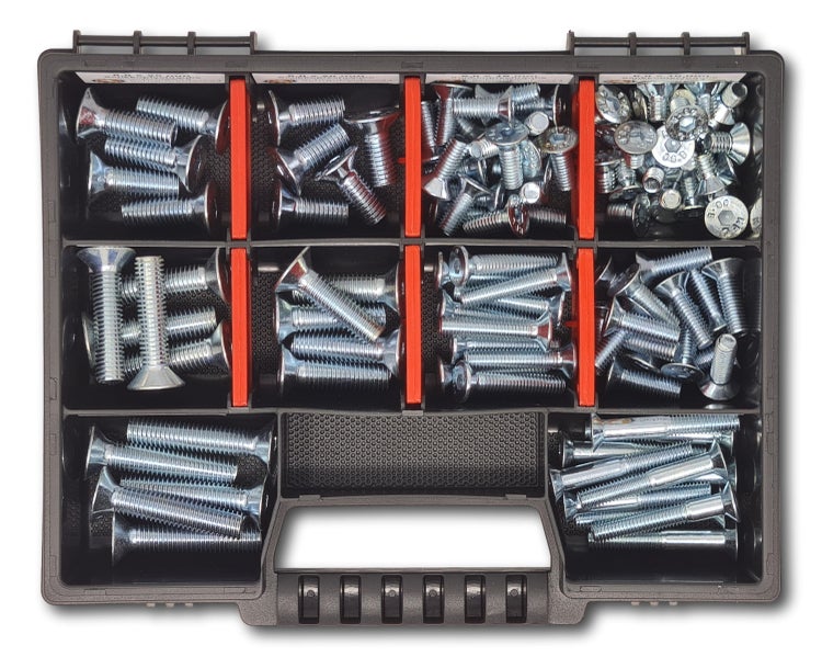 Senkkopfschrauben Sortiment M6-M8 // 10mm-40mm 105 tlg. Schraubenbox DIN 7991/ISO 10642 Bolzen Vollgewindeschrauben Maschinenschrauben Gewindeschrauben Senkkopfschrauben