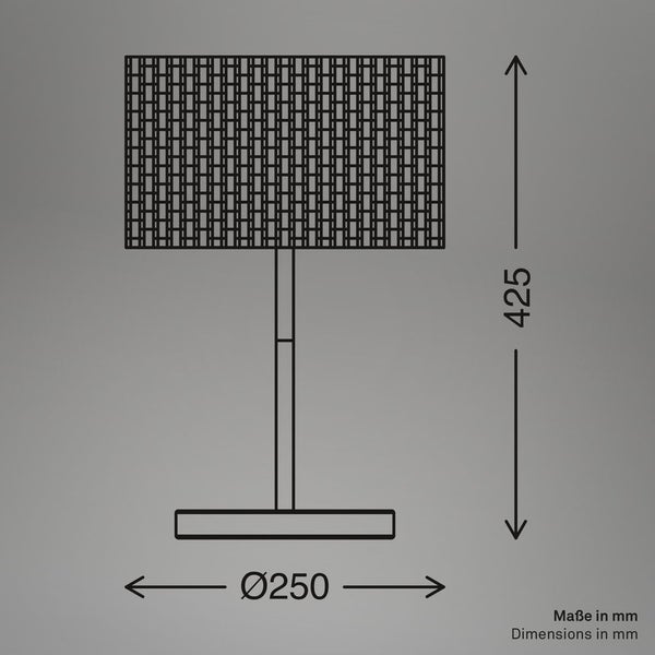 FULFILMENT ONLY table lamp, black / nature, 1xE27/max. 10W excl.