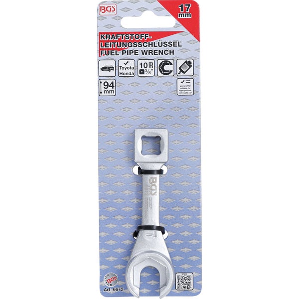 BGS Kraftstoff-Leitungsschlüssel für Toyota & Honda 17 mm - 6672