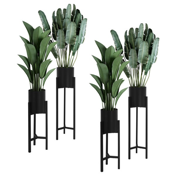 ML-Design Blumenstnder im 4er Set, Schwarz, 18x18x56cm / | HORNBACH
