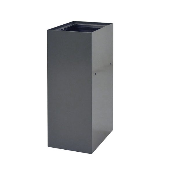 PROREGAL Robuste & Modulare Abfalltrennanlage 60 Liter HxBxT 70 x 26 x 3 x 33,5 cm Inkl. Verbindungsstücke Anthrazit