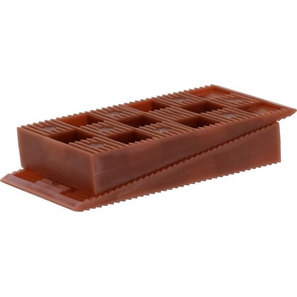 Triuso Kunststoff Rastkeil 90x45x15mm braun max.1700kg, - 16 Stück je Verpackungseinheit
