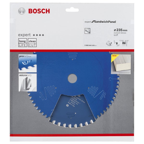 Bosch Kreissägeblatt Expert for Sandwich Panel für Handkreissägen 235 x 30 x 2,2 mm 50 - 2608644143