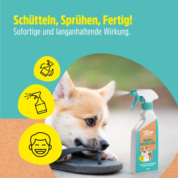 Hunde & Katzen Stopp - Hundeschreck Fernhaltespray Katzenschreck Hundevertreiber