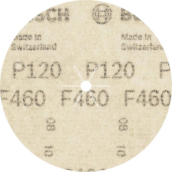 Schleifpapier mit Körnung P120 und F460, hergestellt in der Schweiz