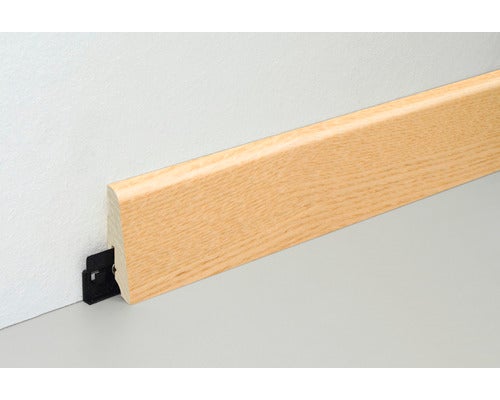 Sockelleiste Esche furniert lackiert SU060L 19x58x2500 mm