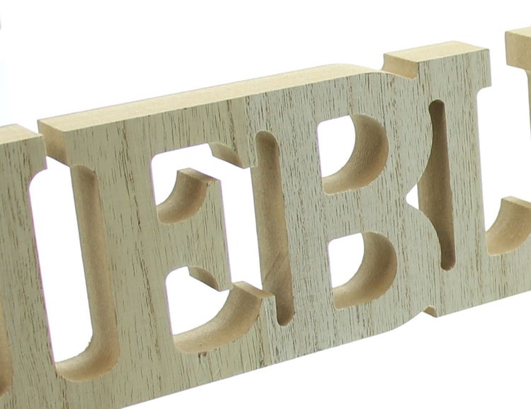 FRANK FLECHTWAREN | Schriftzug Lieblingsplatz, MDF, 75 x 2 x 8,5 cm