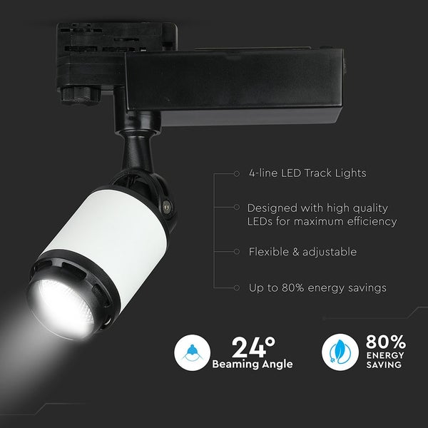 Vier-Leiter LED-Strahler für Schienensystem