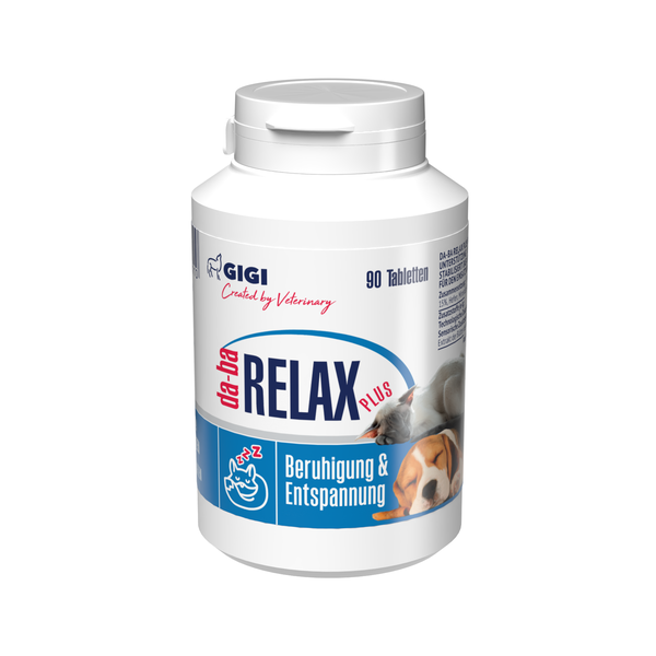 Gigi Da-ba Relax Plus Beruhigungstabletten für Hunde und Katzen, 90 Stück