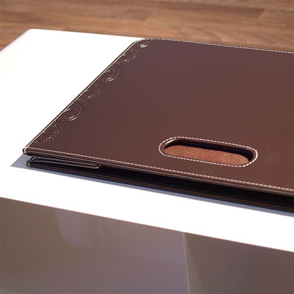 Zeitungskorb  Business Kunstleder Braun