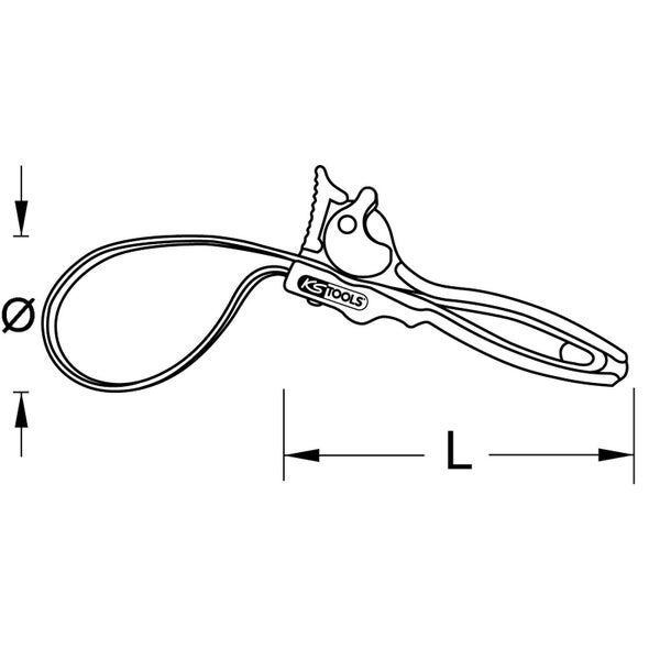 KS TOOLS Gurtrohrzange Ø 110 mm - 114.0150