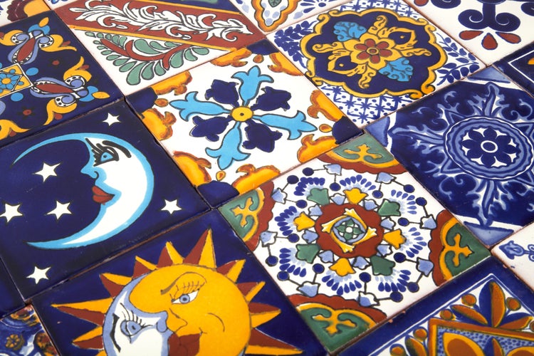 Fliesenmuster mit verschiedenen Designs