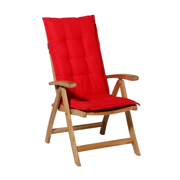 Gartenstuhlauflagen Panama rot - Ca. 105x50 cm - 4er-Set