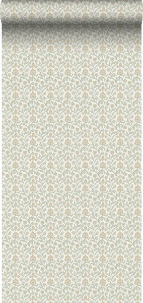 Tapetenrolle mit floralem Muster