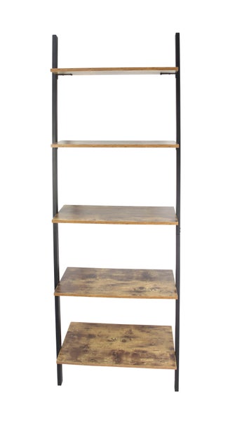 FRANK FLECHTWAREN | Leiterregal Vintage-Charme, METALL, HOLZ, 64 x 34 x 182 cm