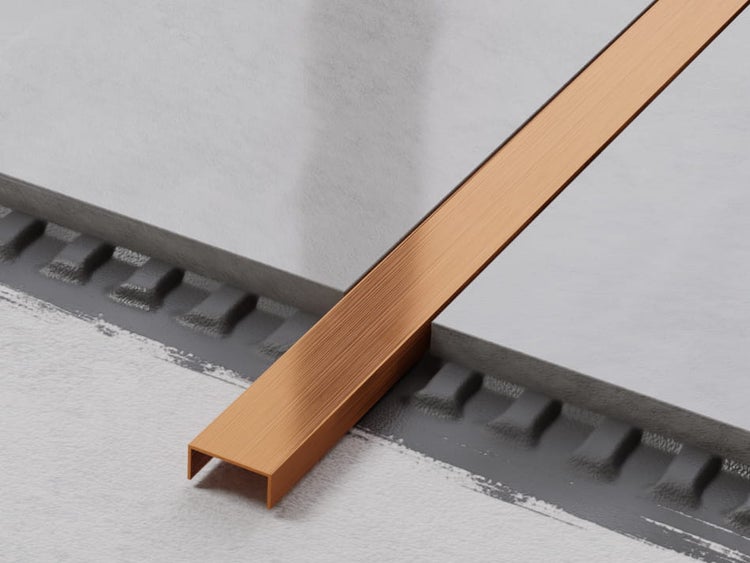 Fliesenabschlussprofil aus Metall