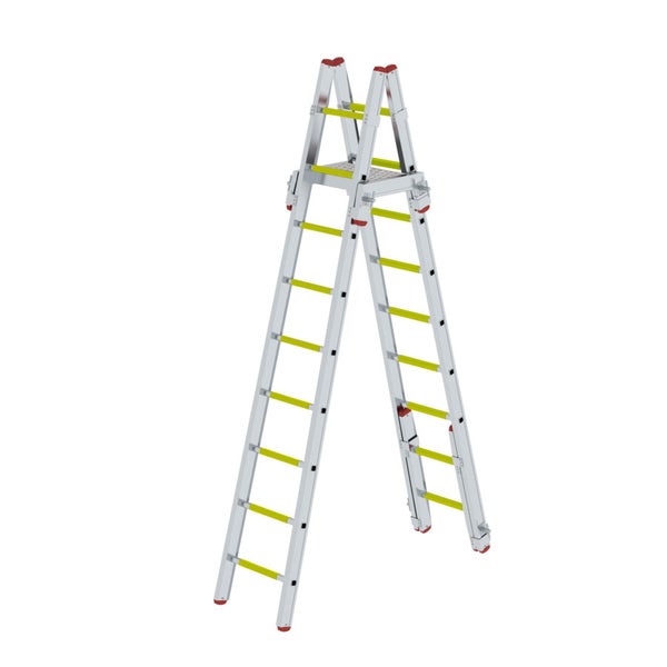 Aluminium Mehrzweckleiter mit Plattform