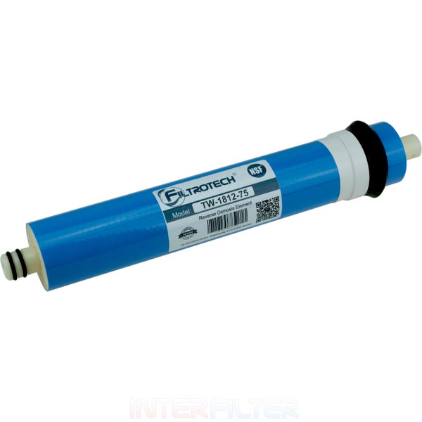 Filtrotech Umkehrosmose Membran TW 1812 75 für Wasserfilter