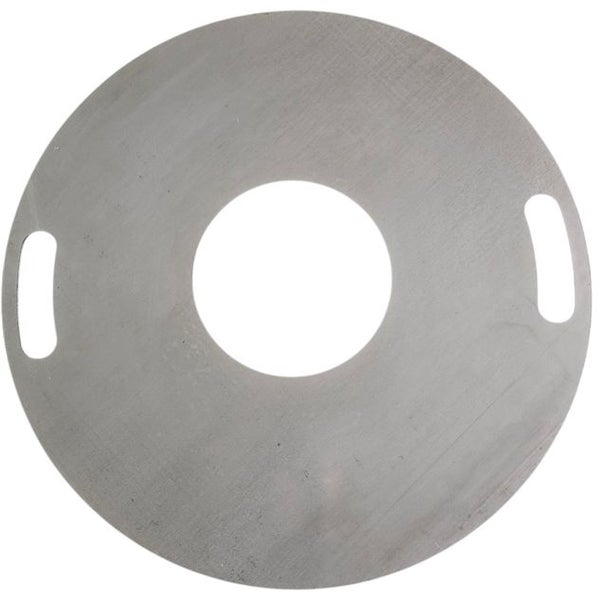 Runde Abdeckplatte mit Griffen und mittiger Öffnung