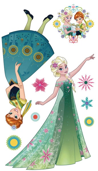 Disney Wandtattoo Die Eiskönigin Frühling XXL Grün - 127 x 200 cm - 612432