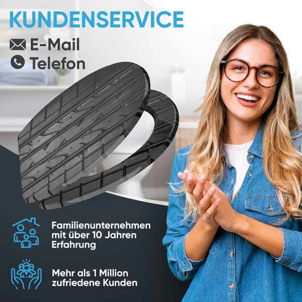 WC-Sitz mit Absenkautomatik & Top Fix Tyre
