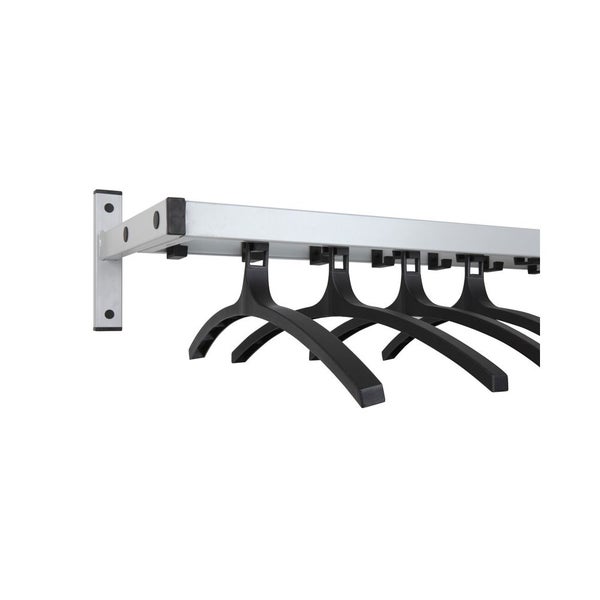 Dekorative Wanduhr mit runder Glasfront und Holzapplikationen