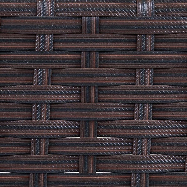 Nahaufnahme von braunem Flechtwerk