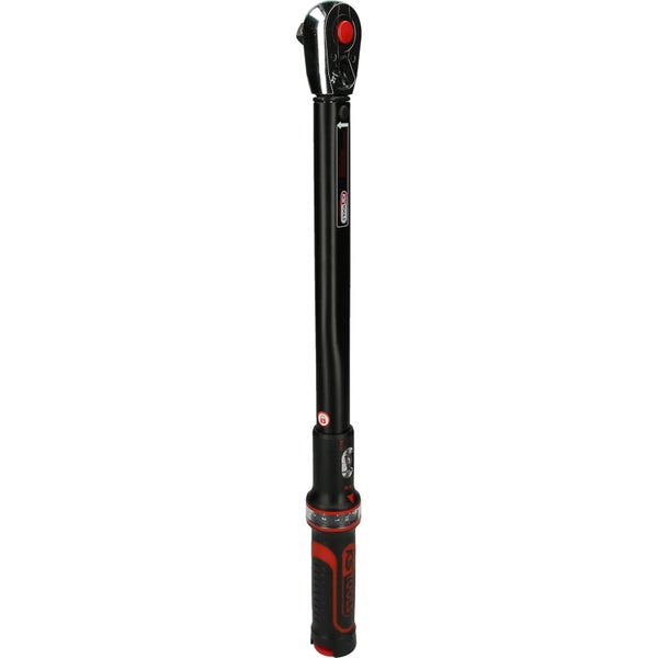 KS TOOLS 1/2 ErgoTorqueprecision Ratschen-Drehmomentschlüssel 40 - 200 Nm - 516.1542