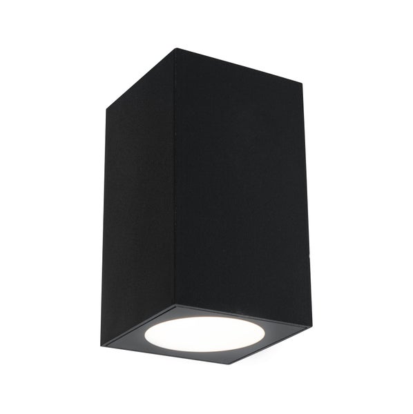 LED Wandleuchte Flame IP44 eckig 58x75mm 3000K 3,8W 320lm 230V 75° Anthrazit Aluminium