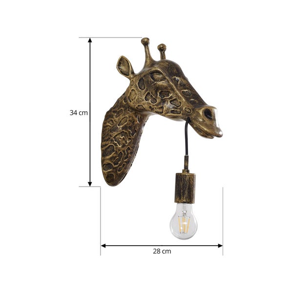 Lindby Wandleuchte, Wandlampe Innen Nirvathia (Design Modern) in Gold / Messing aus Metall (1 flammig E27) - Wandstrahler Wandbeleuchtung Schlafzimmer Wohnzimmer Wohnzimmerleuchte