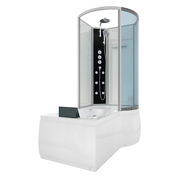 Whirlpool Wanne Duschkabine ws K50-L02-WP 170x100
