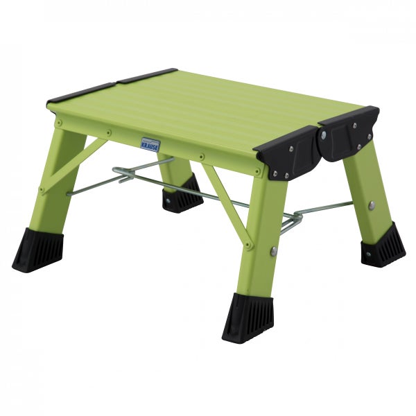 Klapptritt aus Aluminium mit Krause Logo