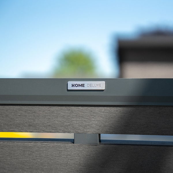 Detailansicht eines HOME DELUXE Sichtschutzzauns
