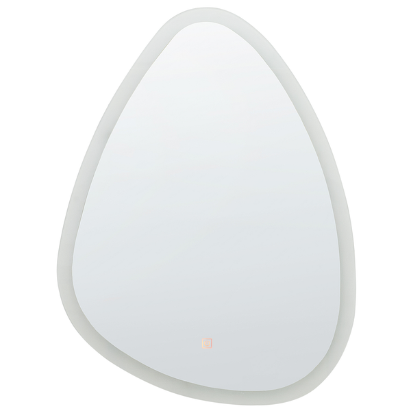 LED-Badezimmer-Spiegel BETHUNE 58 cm 78 cm Silber