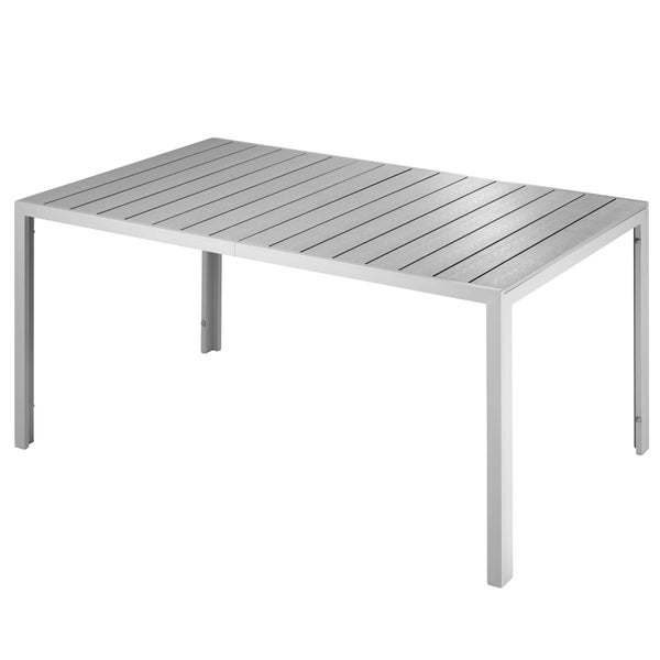 Gartentisch tectake Bianca aus Aluminium und Kunststoff 150 x 90 x 74,5 cm