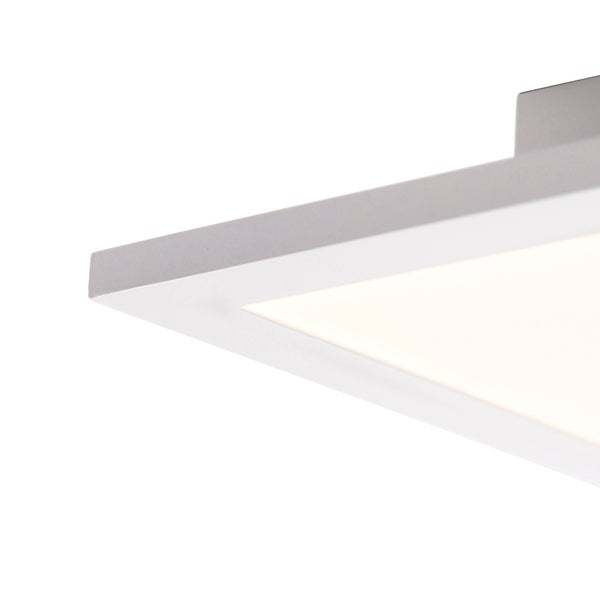 Detailaufnahme einer quadratischen LED-Deckenleuchte