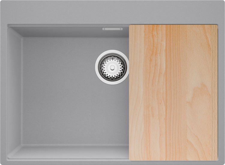 Spülbecken mit Schneidebrett