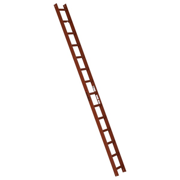 Freistehende Leiter aus Metall mit Sprossen