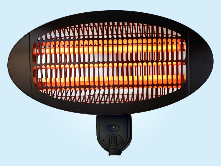 Heizstrahler mit drei Heizstufen