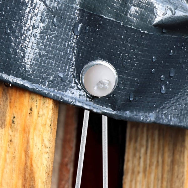 CoverUp! 50 Planenspanner mit Kugel für Banner, Planen, Pavillions, Zelte | Expanderschlingen, Planenhalter, Gummispanner, Zeltgummis, Spanngummis