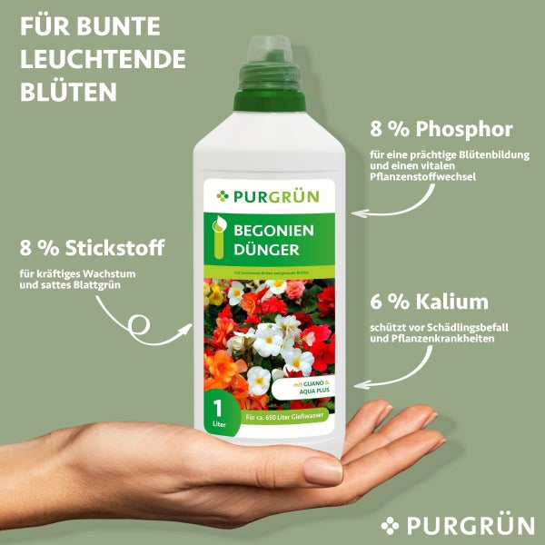 Purgrün Begonien-Dünger 1 Liter
