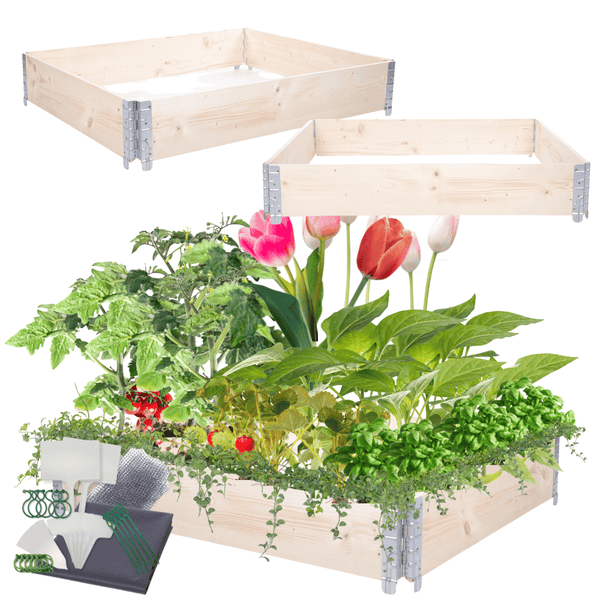 Hochbeetkisten GrowBox HxBxT 20x120x100 cm 1 Ebene Holz Imprägniert