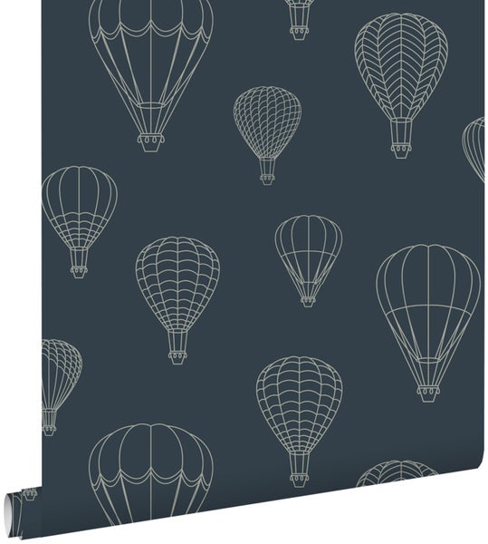 ESTAhome Tapete Luftballons Dunkelblau - 50 x 900 cm - 139721